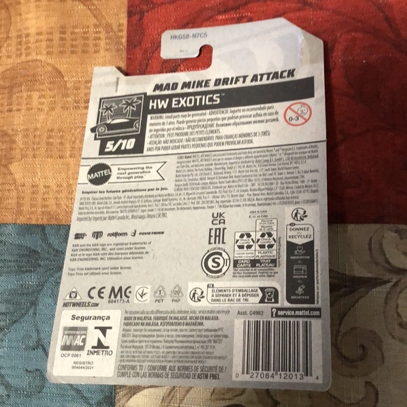 🛍️5/$20🛍️BNIB HOTWHEELS Mad Mike, Drift Attack - Picture 3 of 3